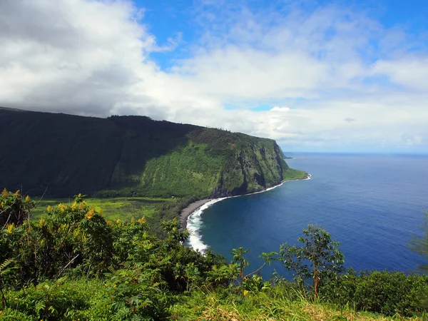 Waipio Valley Lookout Zicht Overdag Gelegen Aan Noordelijke Kust Van — Stockfoto