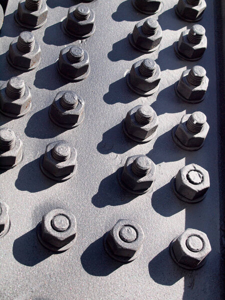 Detail of Black Metal wall