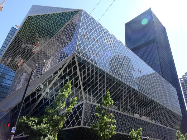 Seattle biblioteca central — Fotografia de Stock