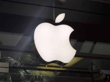 Ala M Honolulu Apple perakende mağazası Logosu yakın çekim