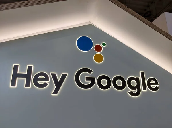 Hey Google Sign — Stok fotoğraf