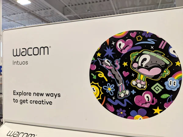 Wacom-επαγγελματικό πρότυπο σε δημιουργικά δισκία στυλό-προς πώληση — Φωτογραφία Αρχείου