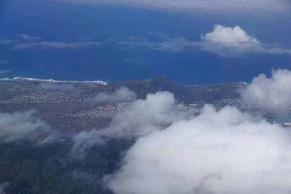 Aérea de la esquina sureste de Oahu incluyendo Hawaii Kai, Koko He — Foto de Stock