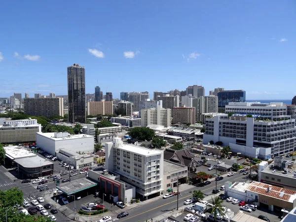 Antenne des Honolulu ala moana Gebietes — Stockfoto