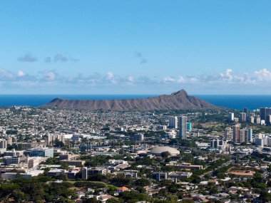 Honolulu şehrin havadan görünümü