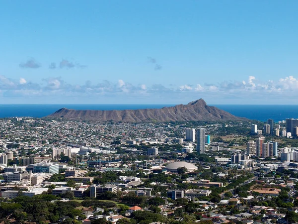 Vista aérea de la ciudad de Honolulu — Foto de Stock