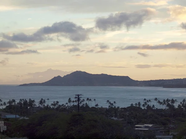 Vista aérea de Diamondhead, Portlock e Hawaii Kai — Fotografia de Stock