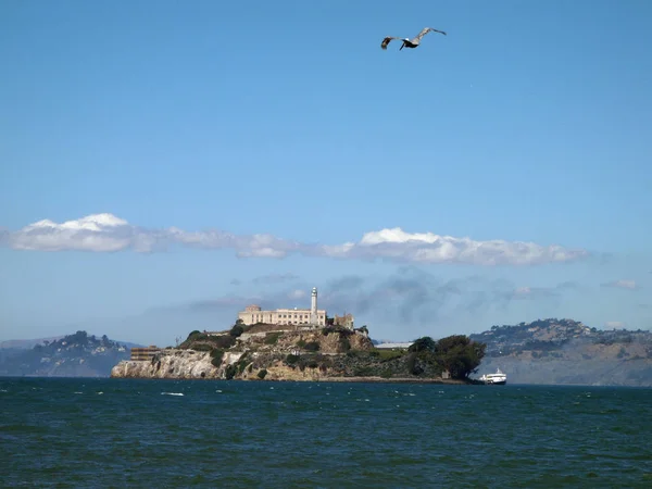 Ostrov Alcatraz na hezký den — Stock fotografie