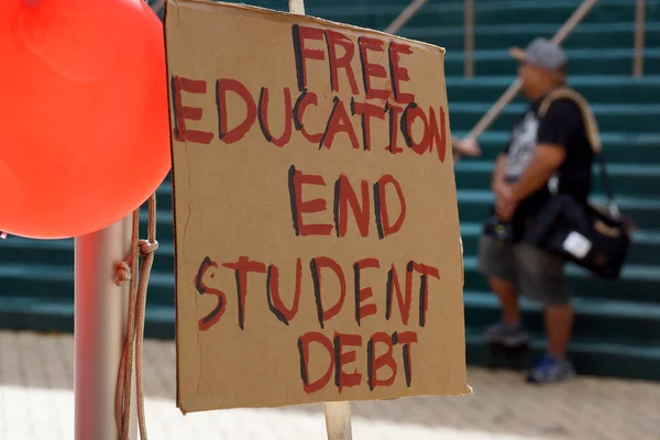 Livre Educação Fim Estudantil Sinal de dívida — Fotografia de Stock