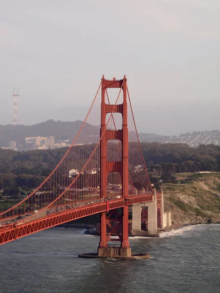 Aerial Golden Gate Bridge San Francisco Bay Cityscape California — Stock Photo, Image