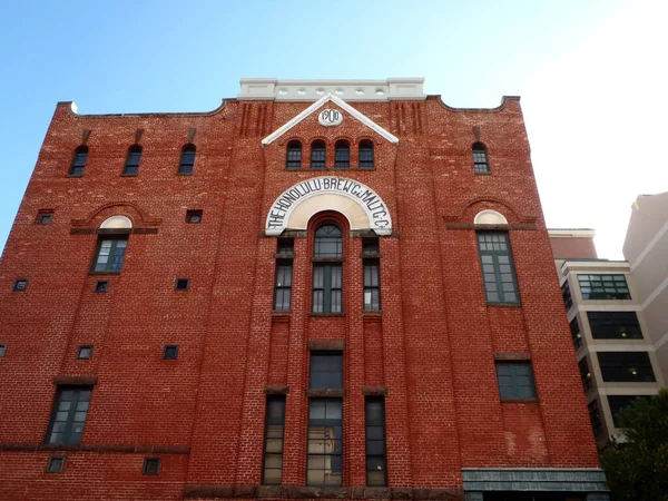 Honolulu Brew Malt Building Edificio Fue Diseñado 1899 Por Hermann — Foto de Stock