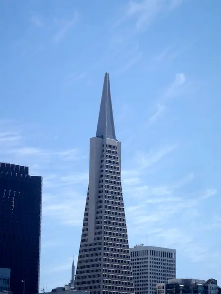 San Francisco June 2010 Transamerica Pyramid Tall Buildings Downtown San — Stock Photo, Image