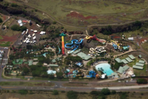 Oahu Junio 2014 Aérea Wet Wild Hawaii Highway — Foto de Stock