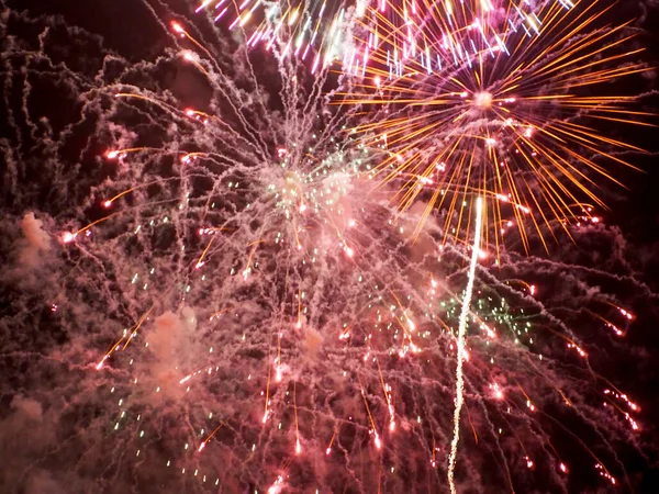 Honolulu Juin 2019 Feu Artifice Vendredi Soir Waikiki Avec Éclat — Photo