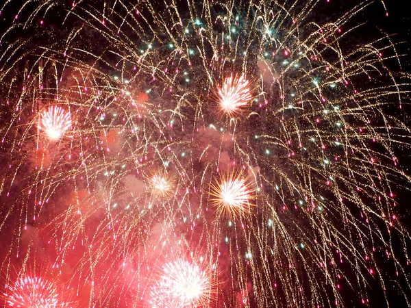 Honolulu Juin 2019 Feu Artifice Vendredi Soir Avec Éclat Couleur — Photo