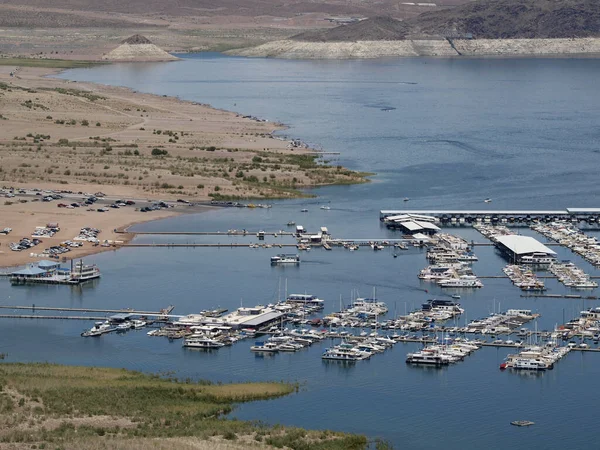 Aerial Lake Mead Marine Las Vegas Boat Harbor — Stock Photo, Image