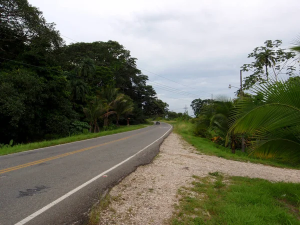 Verharde Weg Costa Rica — Stockfoto