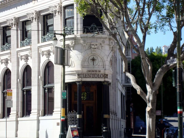 San Francisco Juli 2010 Scientologiska Kyrkan Byggnaden Hörnet Columbus Ave — Stockfoto