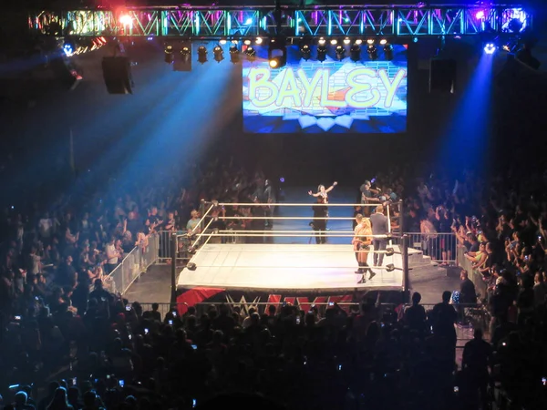 Honolulu September 2019 Wrestler Bayley Enters Charlotte Flair Stands Ring — Stock Photo, Image