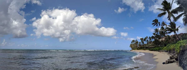 Panorama Plaży Diamond Head Hawajach Jest Częścią Plaży Kaalawai Znanej — Zdjęcie stockowe