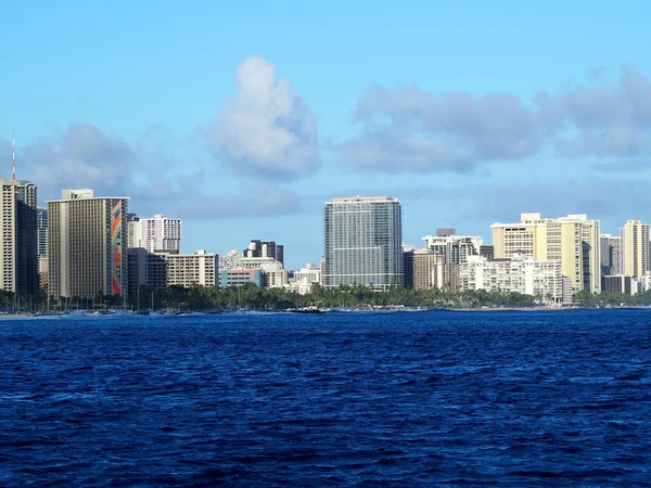 Honolulu Julho 2019 Vista Para Oceano Iconic Trump International Hotel — Fotografia de Stock