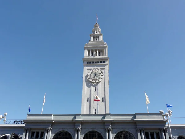 Ferry Building Clock Tower Point Repère Historique Front Mer San — Photo