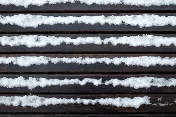 Vista de cerca de smow en la escotilla. Clima frío en concepto de invierno — Foto de Stock
