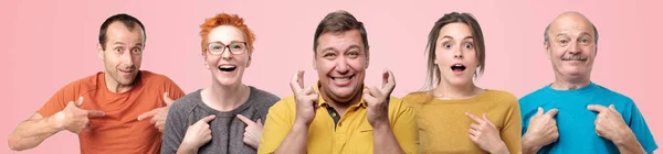 Retrato horizontal de vários homens e mulheres esperando que eles serão escolhidos para um melhor emprego . — Fotografia de Stock