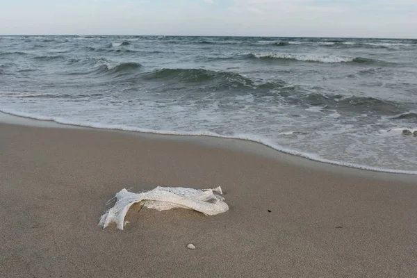 Garbage Sand Sea — Stock Photo, Image