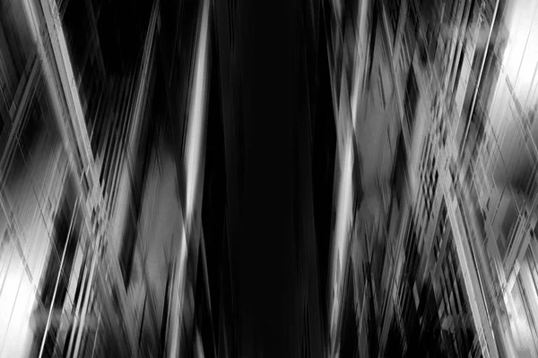 Dynamic Black White Abstract City Buildings Background — Stock Photo, Image