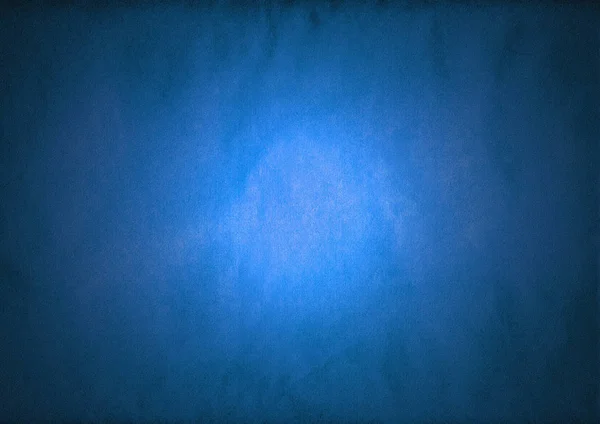 Старий Синій Паперовий Фон Текстури Центральним Прожектором — стокове фото
