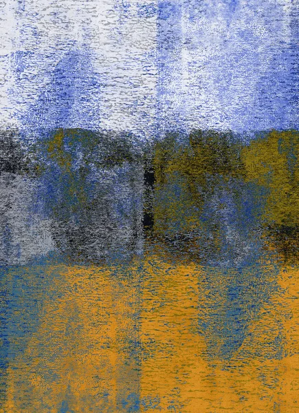 Грубый Синий Желтый Фон Краски — стоковое фото
