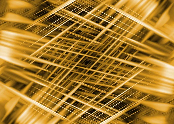Dynamische Zwart Goud Snelheid Lijnen Achtergrond — Stockfoto