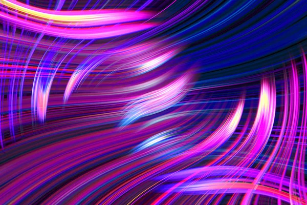 Colorful Red Purple Blue Wavy Light Trails Background — Stock Photo, Image