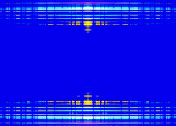 Szorstki Światło Niebieskie Żółte Linie Obramowania Ramki Niebieskim Tle — Zdjęcie stockowe
