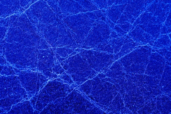 Fond Cuir Bleu Texture Rapprochée Détail Macro — Photo