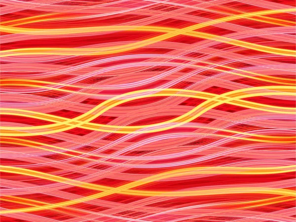 Röda och gula vågiga ränder — Stockfoto