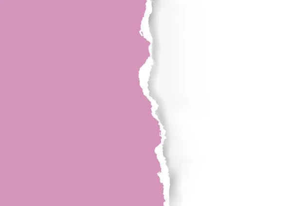 Рожевий Розірваний Паперовий Фон Ілюстрація Рожевого Рваного Паперу Місцем Вашого — стоковий вектор