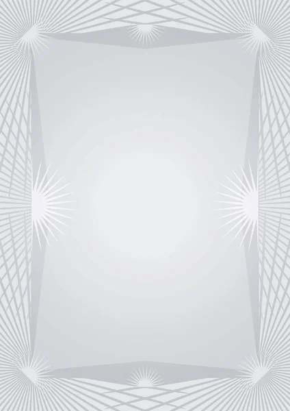 Серый Абстрактный Фоновый Сертификат Мотив Заката Декоративный Серый Фон Абстрактным — стоковый вектор
