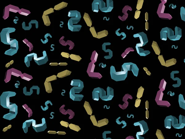 Fondo Dinámico Lúdico Con Números Digitales Ilustración Dígitos Giratorios Colores — Foto de Stock