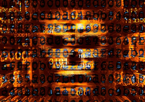 Schädel Hacker Computervirenkonzept Abbildung Eines Abstrakten Schädelzeichens Mit Zerstörten Buchstaben — Stockfoto