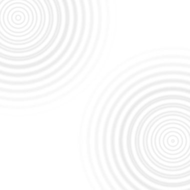 Beyaz arka plan üzerinde etkisi gri su halkaları