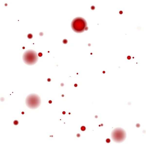 赤い点は 白い背景の上の紙吹雪 — ストック写真