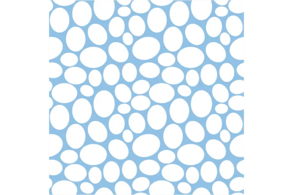 シームレスな幾何学的なパターン 明るい青の背景に並べて多くの卵ストライプ抽象テンプレート ベクトル イラスト — ストックベクタ