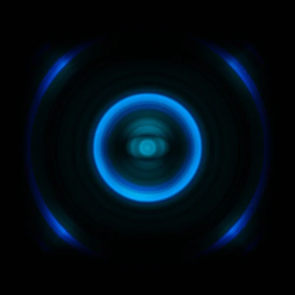 Абстрактный Голубой Глаз Черном Фоне — стоковое фото
