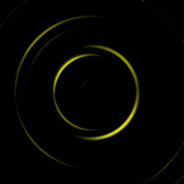 Spirale Galaxie Jaune Avec Effet Rotation Circulaire Fond Abstrait — Photo