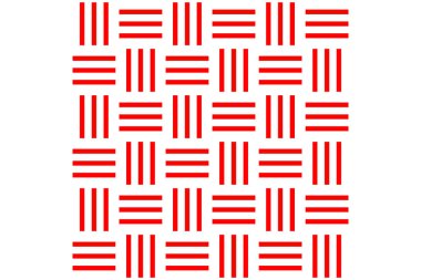 Kırmızı çizgi beyaz zemin üzerine, vektör çizim dikey yatay bar seamless modeli