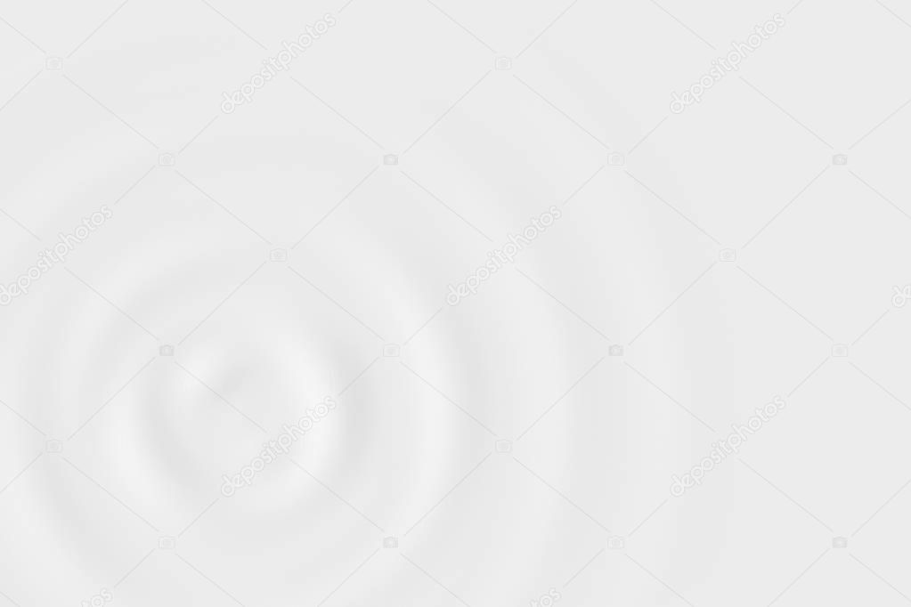 Gray water ring on white backdrop, soft background texture