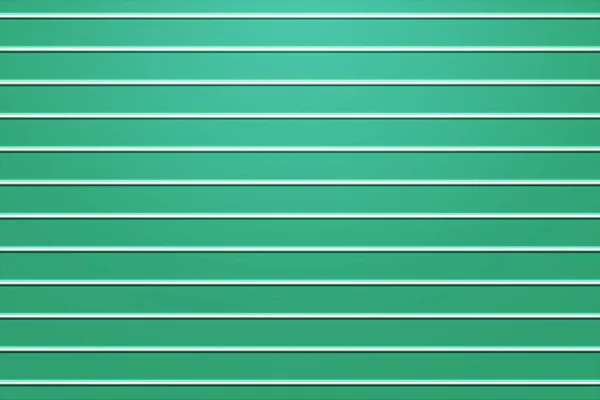 3d rendering, white horizontal line structure on green panel wall surface, abstract background