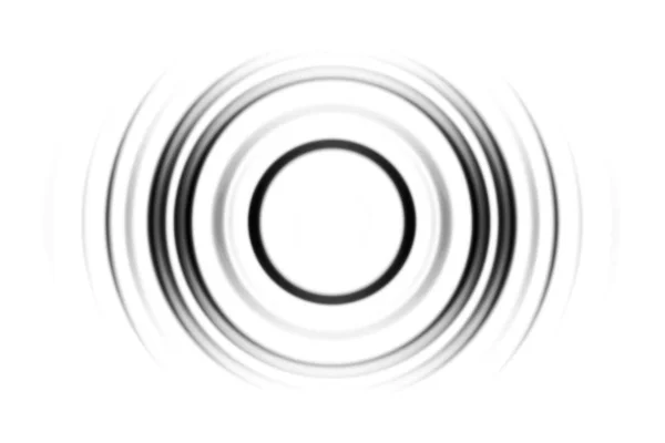 Abstracte Zwarte Vortex Cirkel Spin Witte Achtergrond — Stockfoto